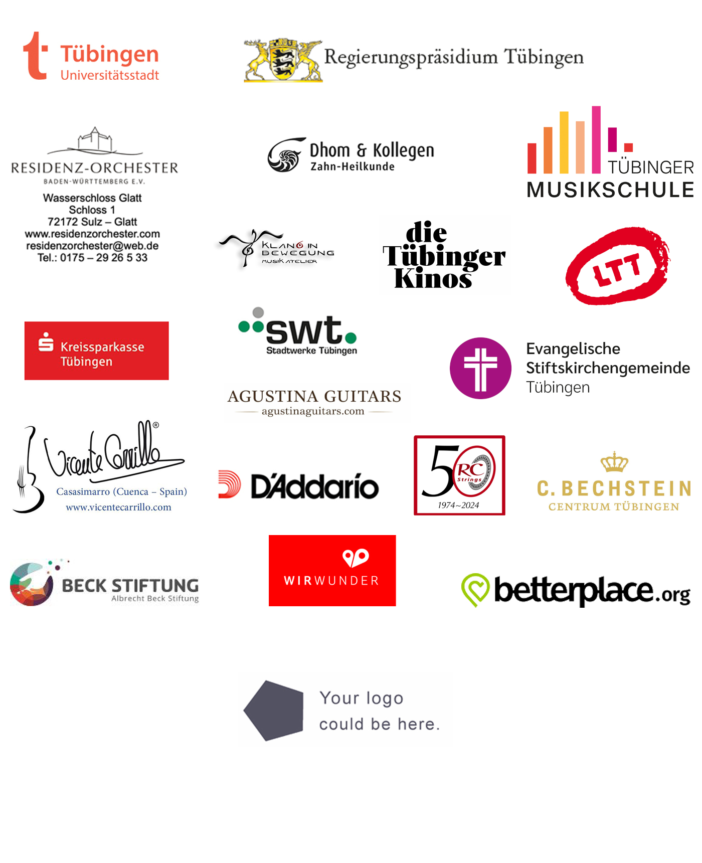 sponsors and collaborators